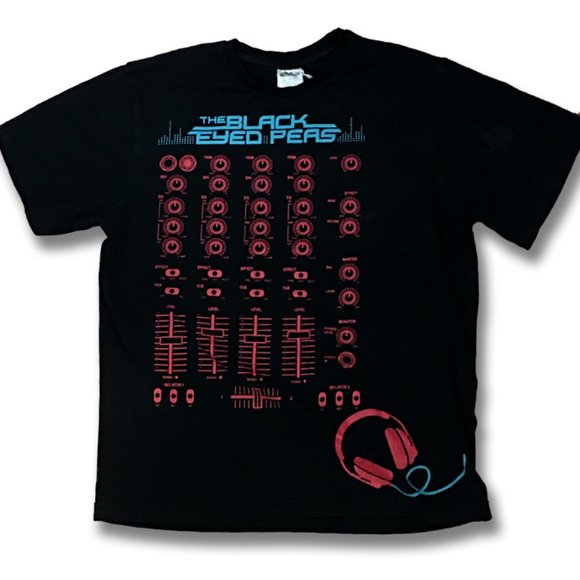 THE BLACK EYED PEAS - SOUND, MIXING BOARD CONCERT TOUR T-SHIRT / SZ. M - Picture 1 of 1